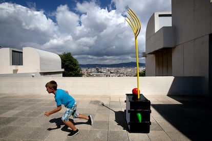 Terraza de la Fundación Miró, obra maestra del arquitecto Josep Lluís Sert.