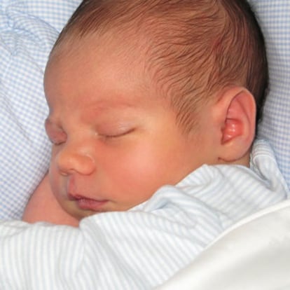 Guillermo, el quinto hijo de Julio Iglesias y Miranda, con menos de 20 días.