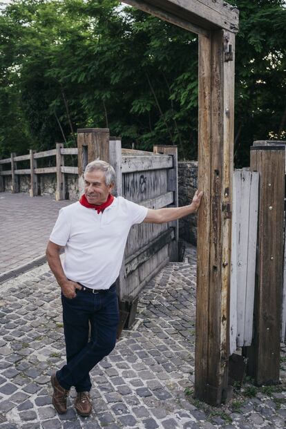 Miguel Araiz, Rastrojo, popular pastor del encierro, jubilado el año pasado.