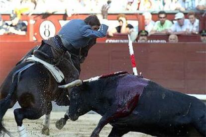 Hermoso de Mendoza, ayer en Las Ventas.