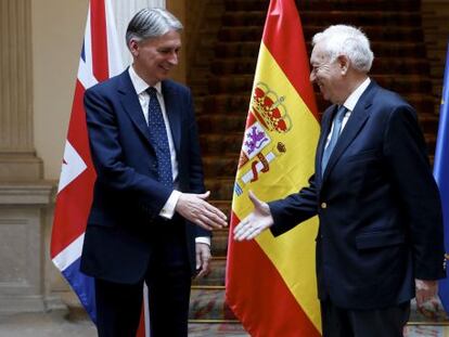 Margallo recibe a Philip Hammond, este jueves.