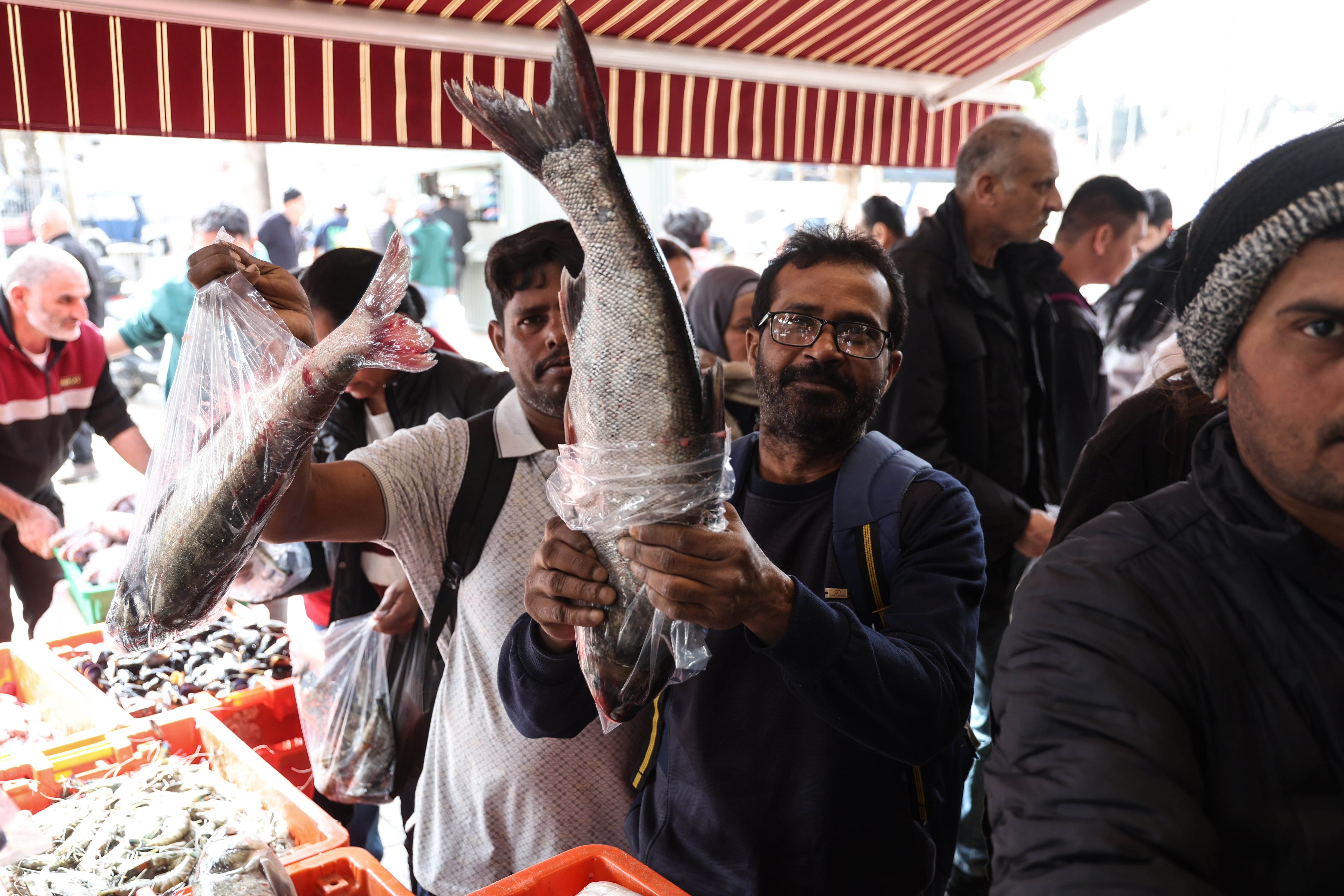 “Paren las bolsas”: los muchos mundos de Jerusalén confluyen en una pescadería