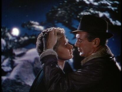 Ingrid Bergman y Gary Cooper, en 'Por quién doblan las campanas' (Sam Wood, 1943).