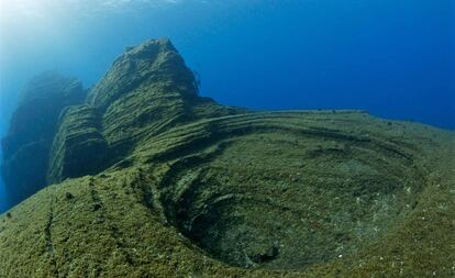 Zona de buceo de El Bajón, en la reserva marina del Mar de las Calmas, en El Hierro.