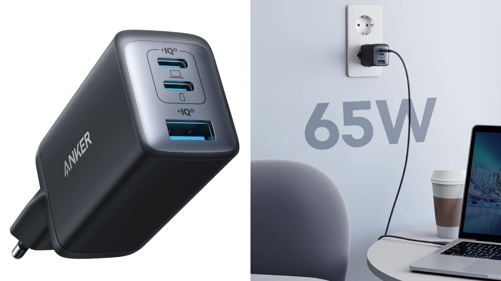 Este cargador, con tecnología GaN II, distribuye la energía de forma eficiente.