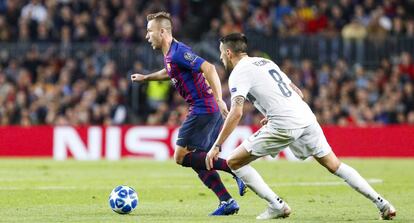 Arthur, durante el duelo ante el Inter.