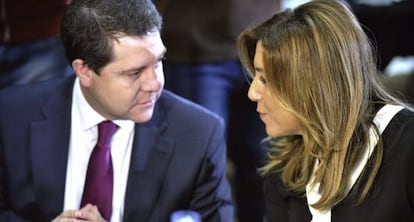 Emiliano García-Page y Susana Díaz, este miércoles.