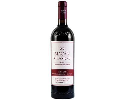 <p><strong>Macán Clásico 2012</strong></p><p>Benjamin Rothschild & Vega Sicilia. Rioja. Tinto crianza, 14%. Cepas: tempranillo. 21 euros. Puntuación: 9,6/10.</p><p>Gran expresividad aromática a frutillos del bosque, notas de yogur de fresa, flores secas, hierbas balsámicas, ligeros tostados y especias. En boca es potente, cremoso, equilibrado, con un sabroso final persistente.• Carne de buey, pavo asado.</p>