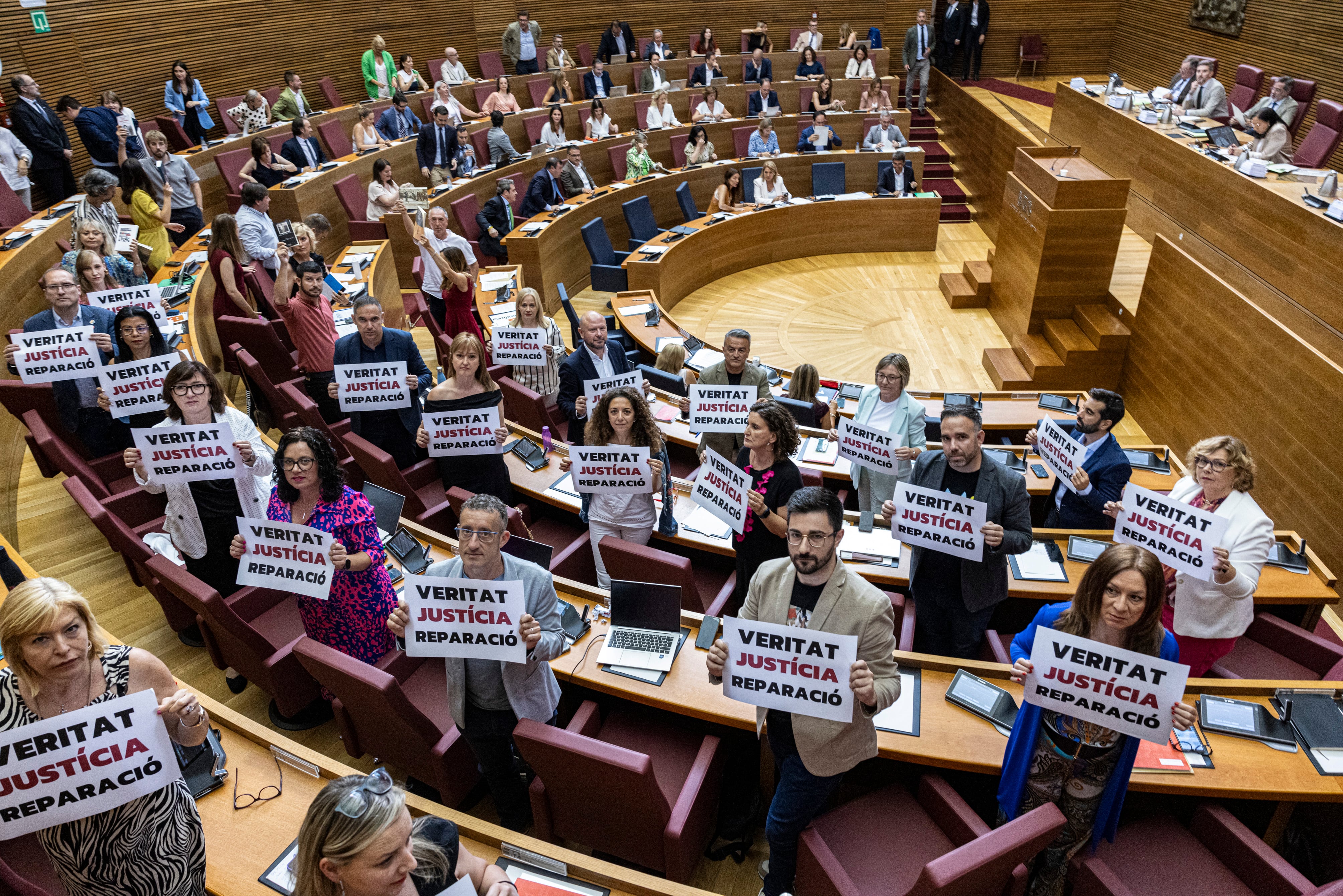 Pleno de Les Corts Valencianes en el que se aprobó la Ley de Concordia, el pasado mes de julio.