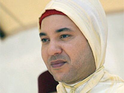 Mohamed VI en los actos del tercer aniversario de su llegada al trono en Tánger.