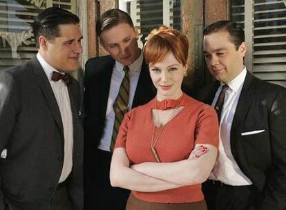 Un fotograma de la serie televisiva <i>Mad men,</i> cuya primera y exitosa temporada se emite en Canal +.