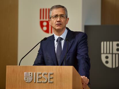 El gobernador del Banco de España, Pablo Hernández de Cos, la semana pasada en Madrid.