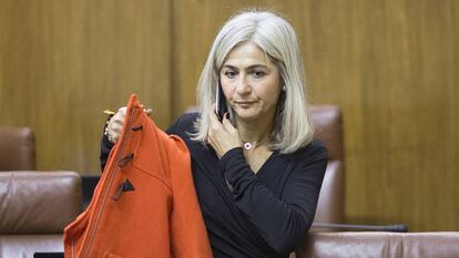 La diputada del PP Patricia del Pozo, en el Parlamento.