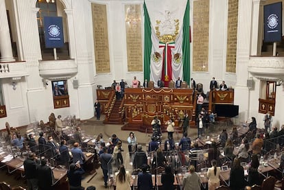 Sesión en el Congreso de la Ciudad de México, en septiembre 2023.