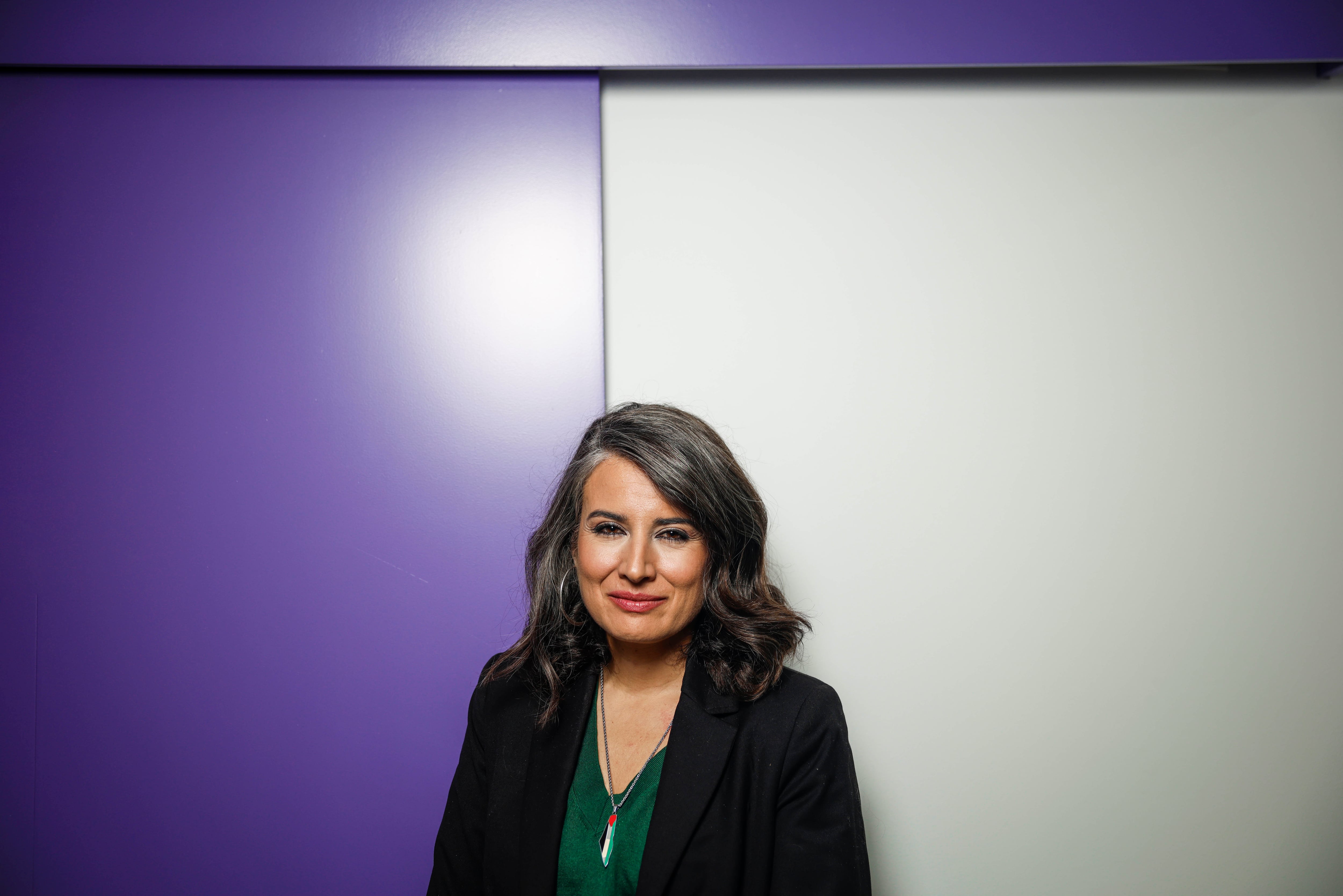 Irene de Miguel, candidata de Unidas por Extremadura a la Presidencia de la Junta, la semana pasada en Mérida.