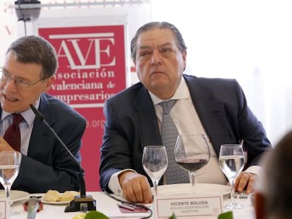 Jordi Sevill, a la izquierda, con Vicente Boluda, presidente de AVE.