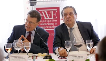 Jordi Sevill, a la izquierda, con Vicente Boluda, presidente de AVE.