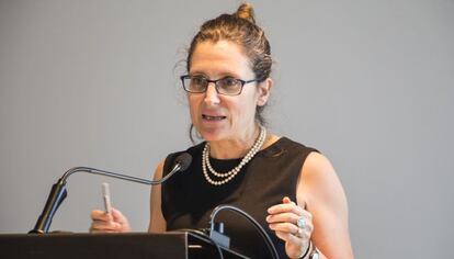 La ministra de Comercio Internacional de Canadá, Chrystia Freeland.