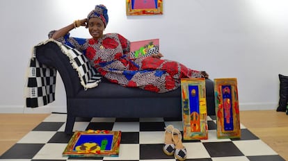 Bassine Sall en la Galería de Mamah Africa.