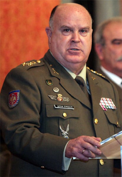 El jefe del Ejército, José Antonio García González.