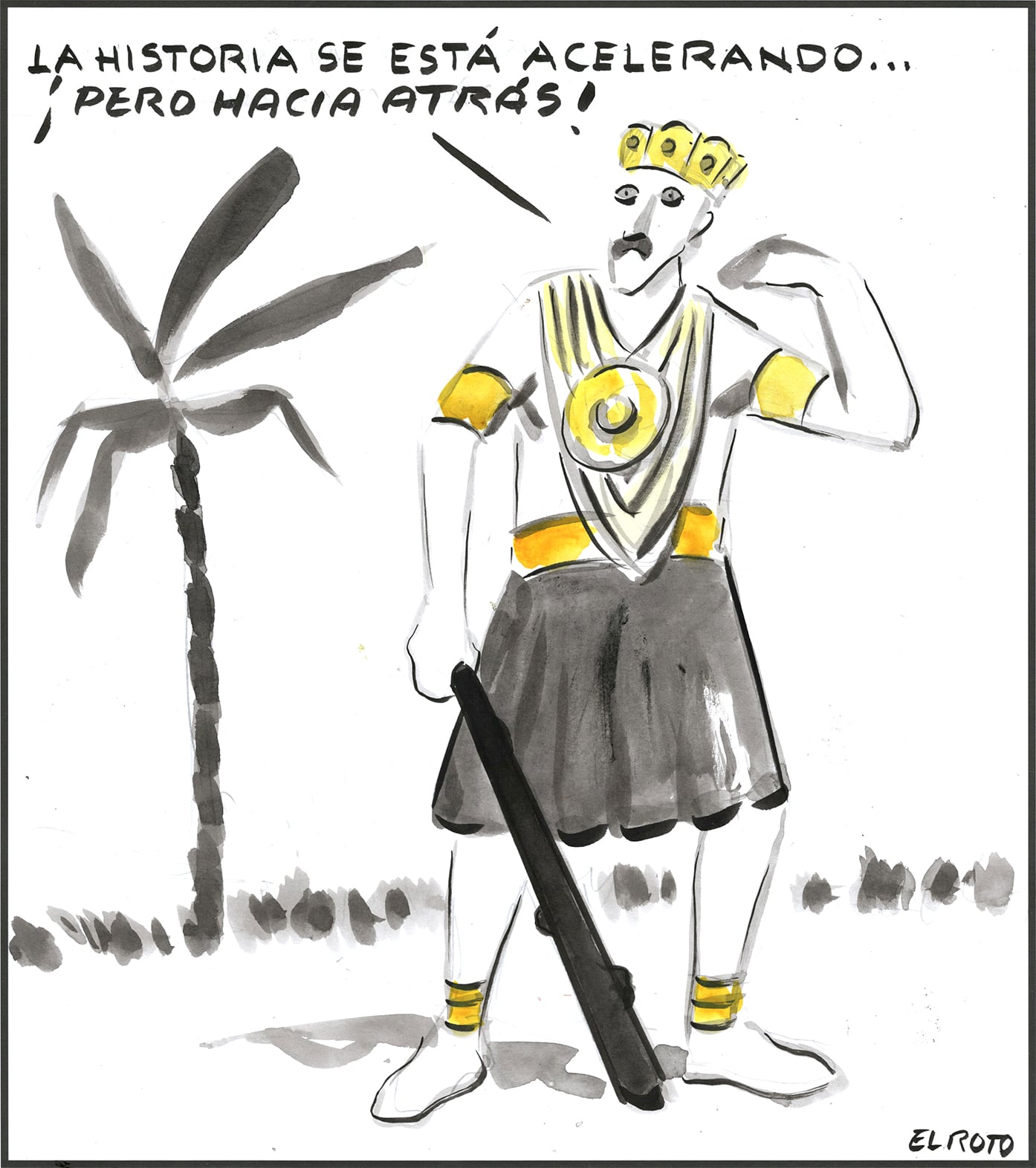 El Roto: hacia atrás