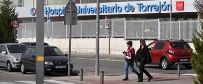 Fachada del hospital de Torrejón de Ardoz en Madrid.