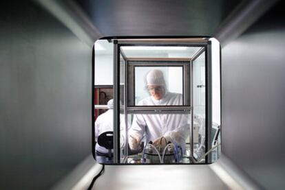 Laboratorio de nanotecnología del parque científico de Barcelona.