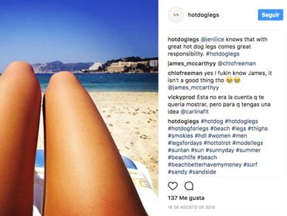 La cuenta Hotdoglegs de Instagram, una inspiración para mi verano frío.