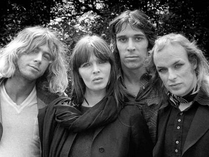 Desde la izquierda, Kevin Ayers, Nico, John Cale y Brian Eno.