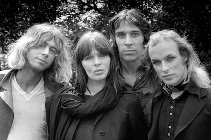 Desde la izquierda, Kevin Ayers, Nico, John Cale y Brian Eno.