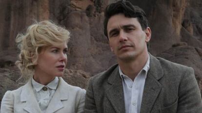 Nicole Kidman y James Franco en 'La reina del desierto'.