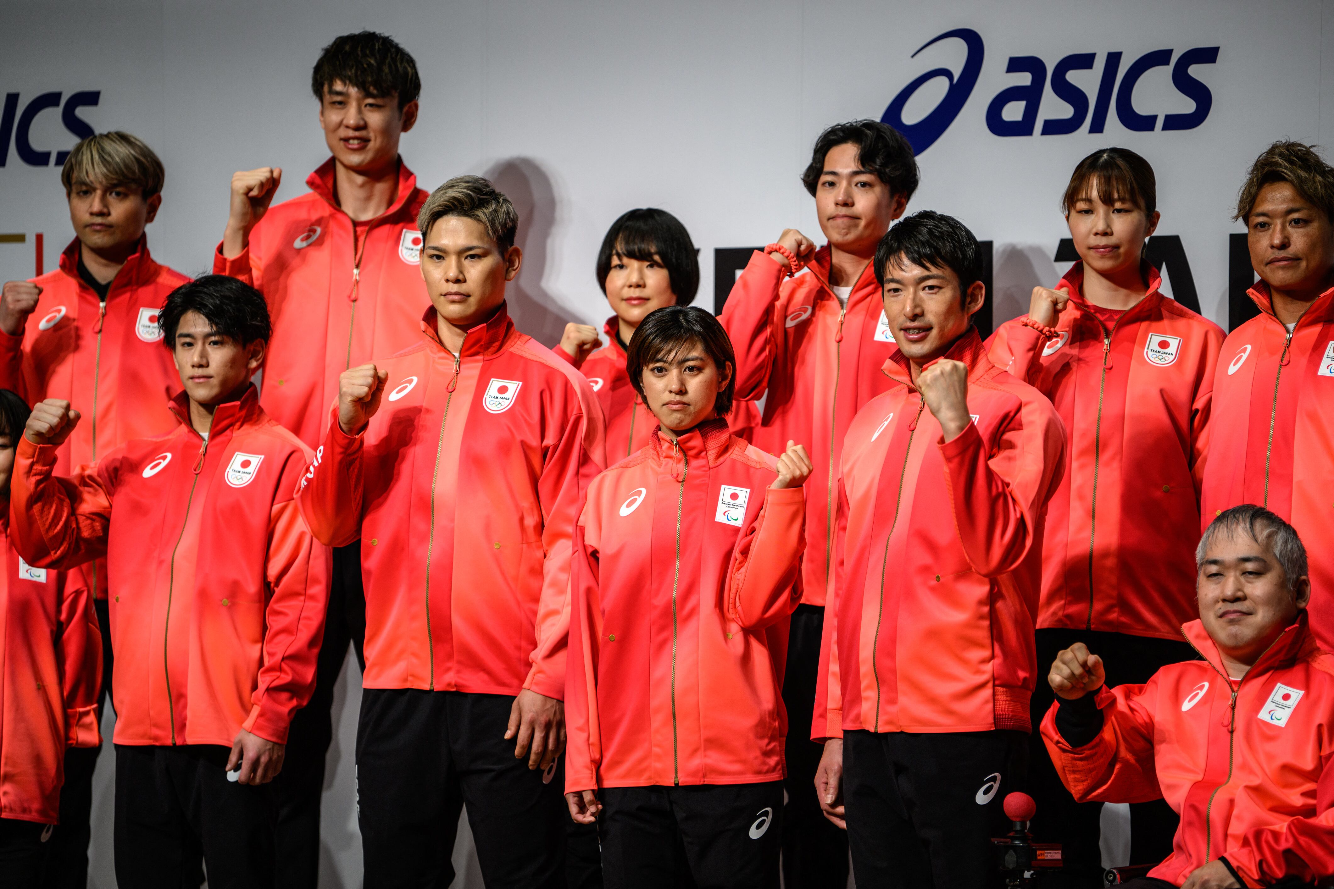 Imagen de la presentación el uniforme olímpico japonés. 