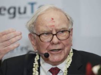 Warren Edward Buffett, el presidente y director ejecutivo de Berkshire Hathaway y uno de los hombres más ricos del mundo. EFE/Archivo