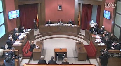 Imagen del juicio a Artur Mas. 
