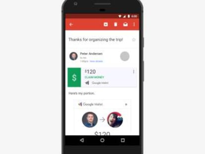 Gmail permite enviar y recibir dinero