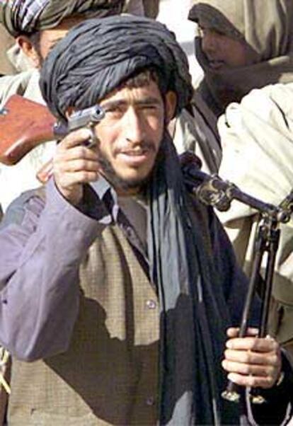Un combatiente talibán, en la ciudad fronteriza paquistaní de Chamán.