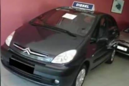 El Citroën que presuntamente utilizó el pederasta.