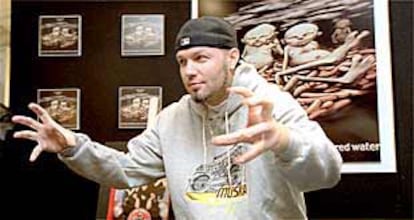 Fred Durst, líder de Limp Bizkit, ayer en Madrid.