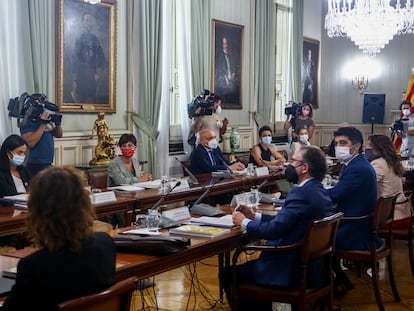La comisión bilateral entre Gobierno y Generalitat, en Madrid.