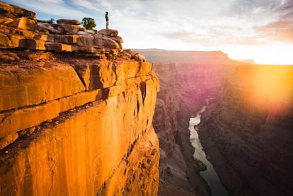 Atardecer en el Gran Cañón del Colorado.