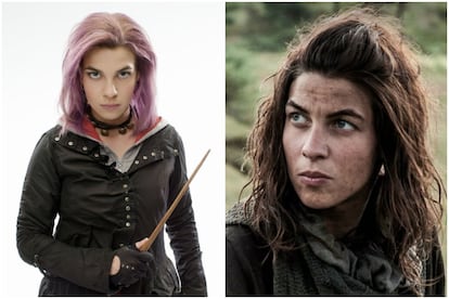 <p><strong>Harry Potter.</strong> Nymphadora Tonks, más conocida como Tonks, trabaja para el Ministerio de Magia y puede cambiar su aspecto en cuatro entregas: 'Harry Potter y la Orden del Fénix' (2007); 'El misterio del príncipe' (2009) y 'Las Reliquias de la Muerte, 1 y 2'.</p> <p><strong>Juego de tronos.</strong> Como la salvaje Osha en 16 episodios, desde el comienzo de la serie hasta la sexta temporada (2011-2016).</p>