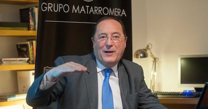 El presidente de Grupo Matarromera, Carlos Moro, ayer jueves en Madrid.