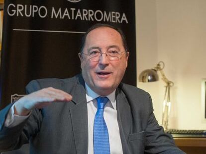 El presidente de Grupo Matarromera, Carlos Moro, ayer jueves en Madrid.