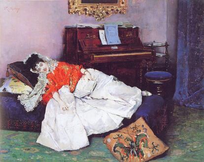 La lectura (Aline Mason) (1880-85), de Raimundo Madrazo y Garreta