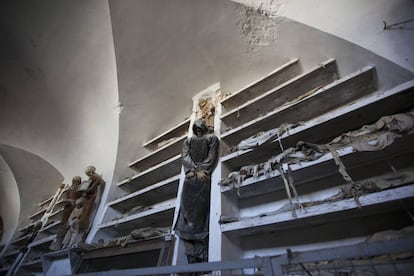 Las catacumbas de los capuchinos en Palermo.