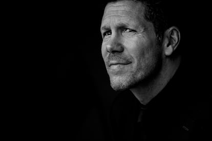 El entrenador del Atlético de Madrid, Diego Pablo Simeone.