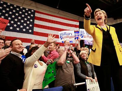 Hillary Clinton, en un acto de campaña en Detroit.