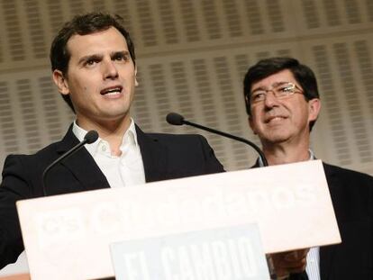 Albert Rivera y Juan Mar&iacute;n, en una imagen de archivo. 