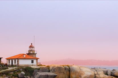 El faro de Punta Cabalo, en A Illa de Arousa.