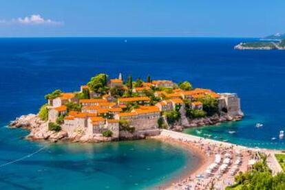 Centro turístico de Sveti Stefanen, en Montenegro.